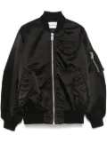Études Studio logo-patch bomber jacket - Black
