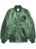 Études Studio logo-patch bomber jacket - Green