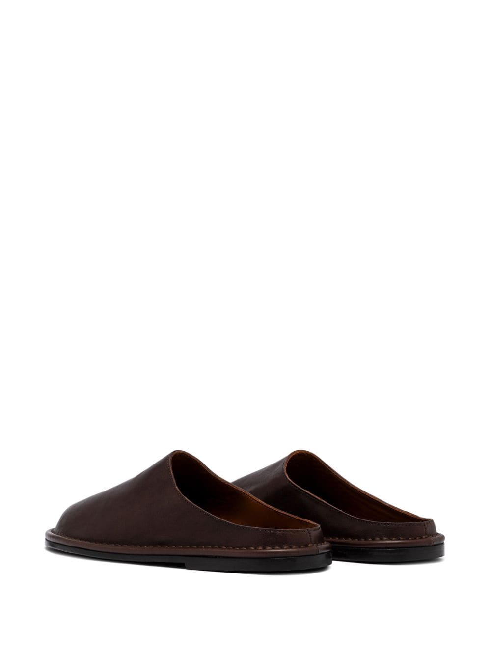 Buttero round-toe slippers Brown