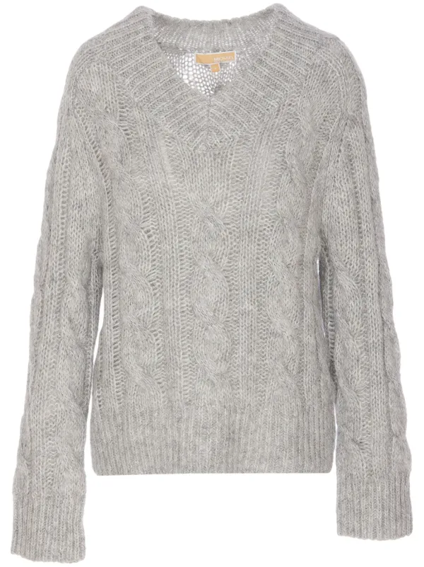 Michael kors cable knit sweater discount