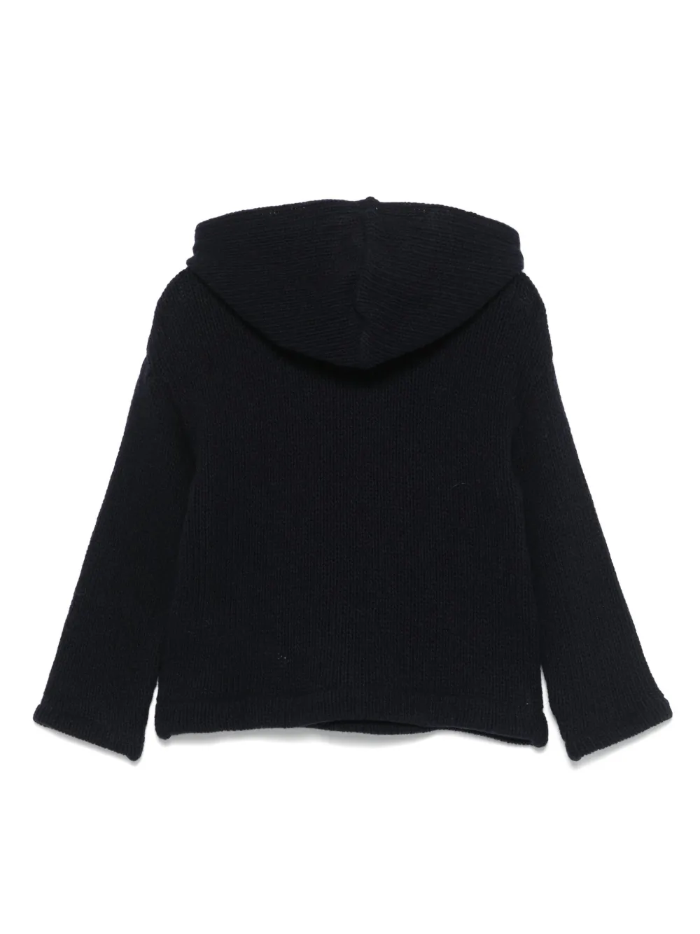 Douuod Knitted Hoodie In Blue
