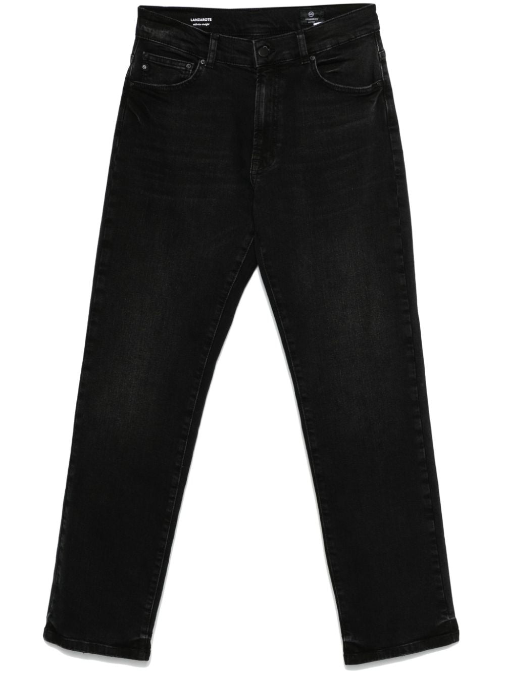 Ag Lanzarote Straight-leg Jeans In Black