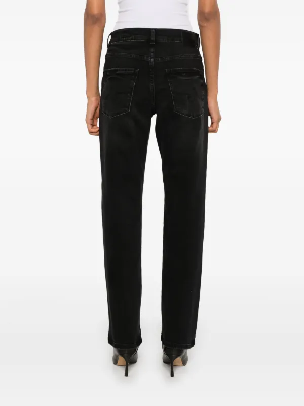 AG Jeans Lanzarote ストレートジーンズ | ブラック | FARFETCH JP