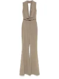 MITILIANE COUTURE striped zipped jumpsuit - Green