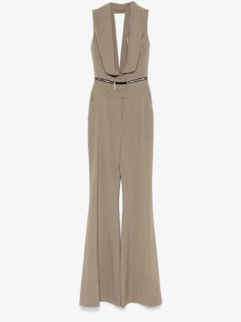 MITILIANE COUTURE striped zipped jumpsuit