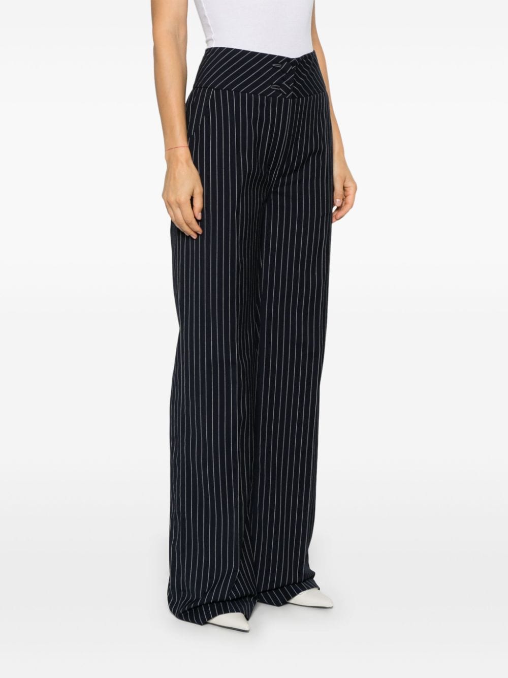 MITILIANE COUTURE PINSTRIPE TROUSERS 