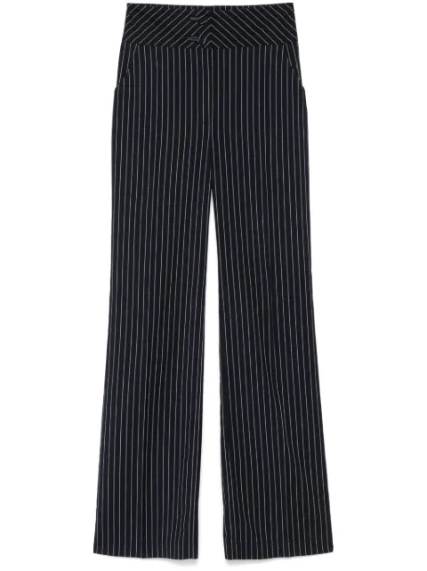 MITILIANE COUTURE pantalones con estampado de rayas diplomáticas