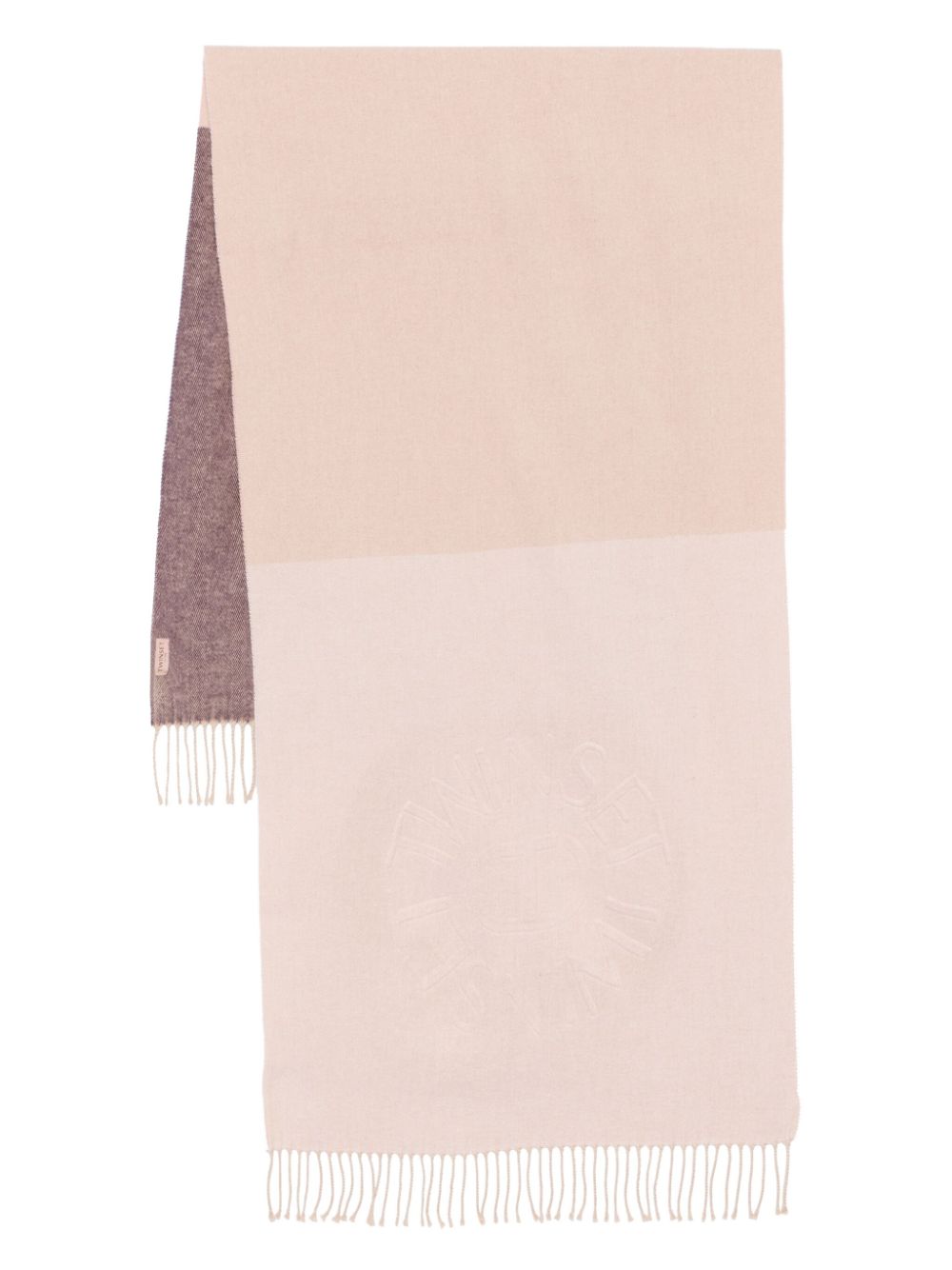 Shop Twinset Logo-embossed Scarf In Pink