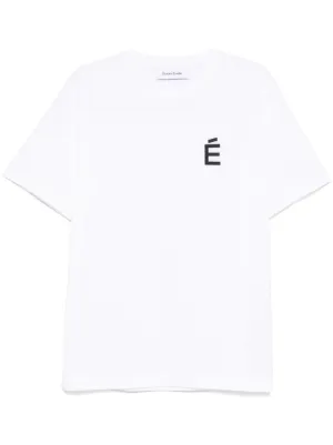 Agnès b. logo-embroidered T-shirt | White | FARFETCH CA