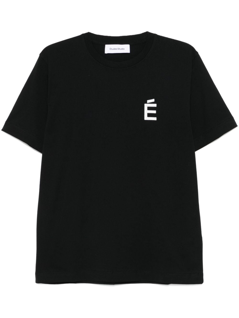 Shop Etudes Studio Logo-patch T-shirt In Black