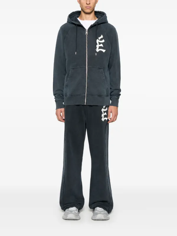Études Studio logo-embroidered Hoodie | Blue | FARFETCH BH