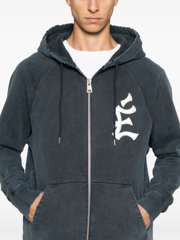 Études Studio logo-embroidered Hoodie | Blue | FARFETCH BH