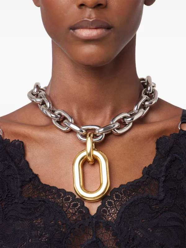 Rabanne XL Link Necklace | Silver | FARFETCH