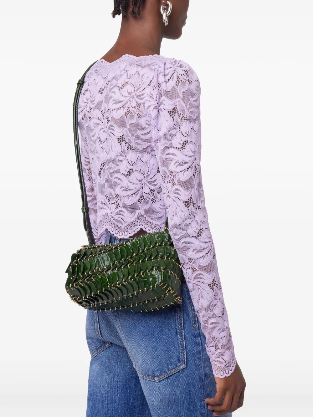 Rabanne Paco crossbodytas Groen