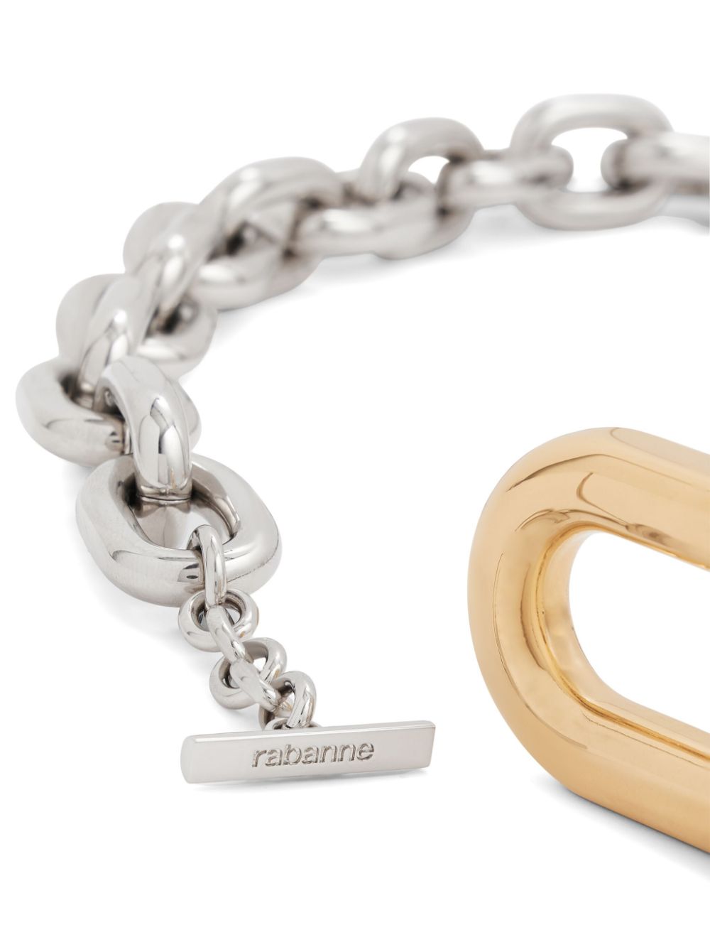 Rabanne XL link belt - Zilver