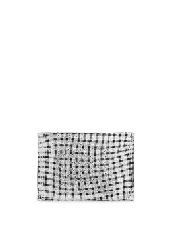 Rabanne Mesh Pouch in Silver