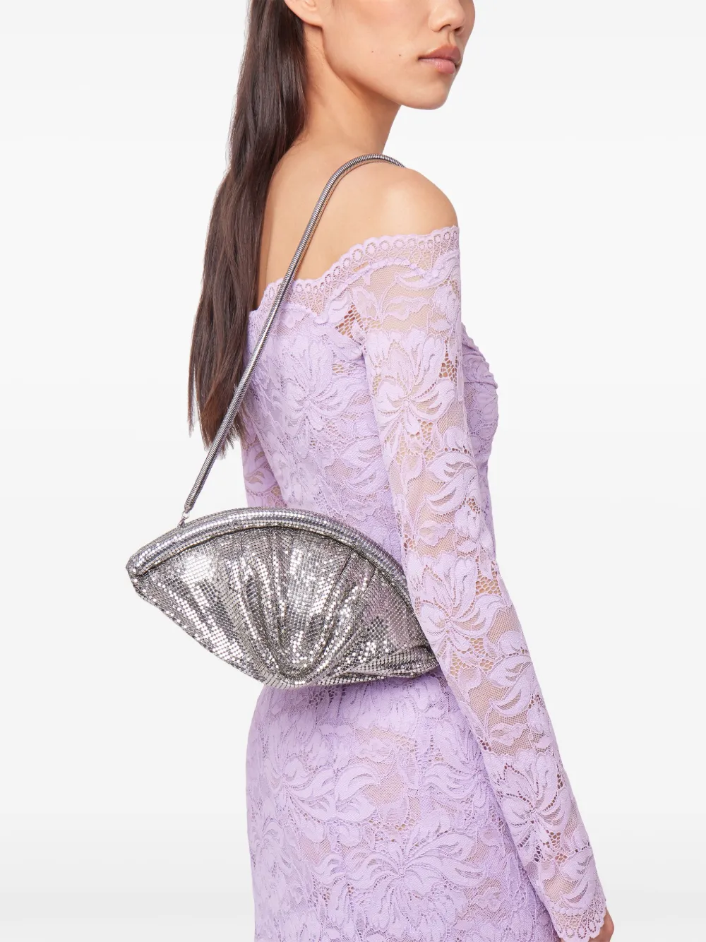 Rabanne mesh clutch bag | Shoulder Bags | Image 3