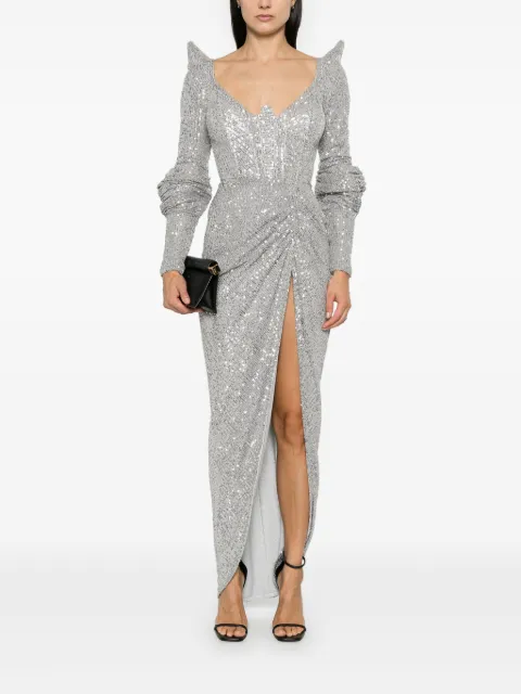 MITILIANE COUTURE sequinned gown 5942664548762 - 1