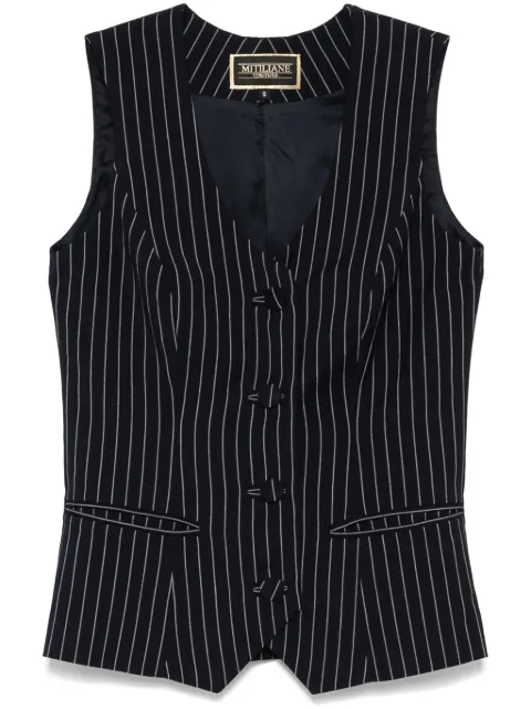 MITILIANE COUTURE pinstriped vest