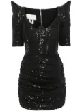 MITILIANE COUTURE sequinned mini dress - Black