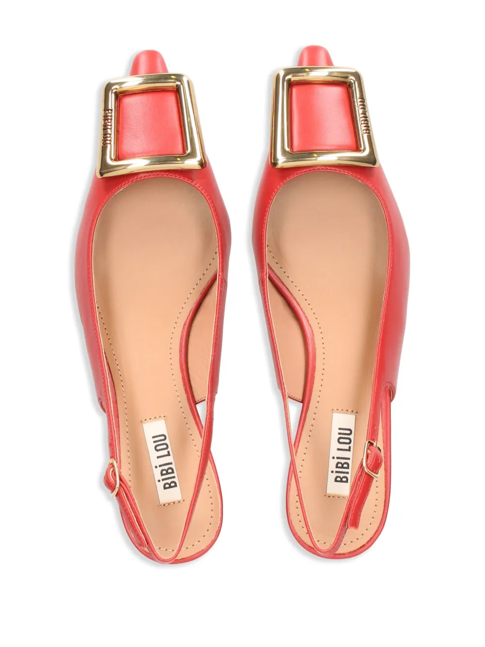 Bibi Lou Poznan Slingback Heels In Red