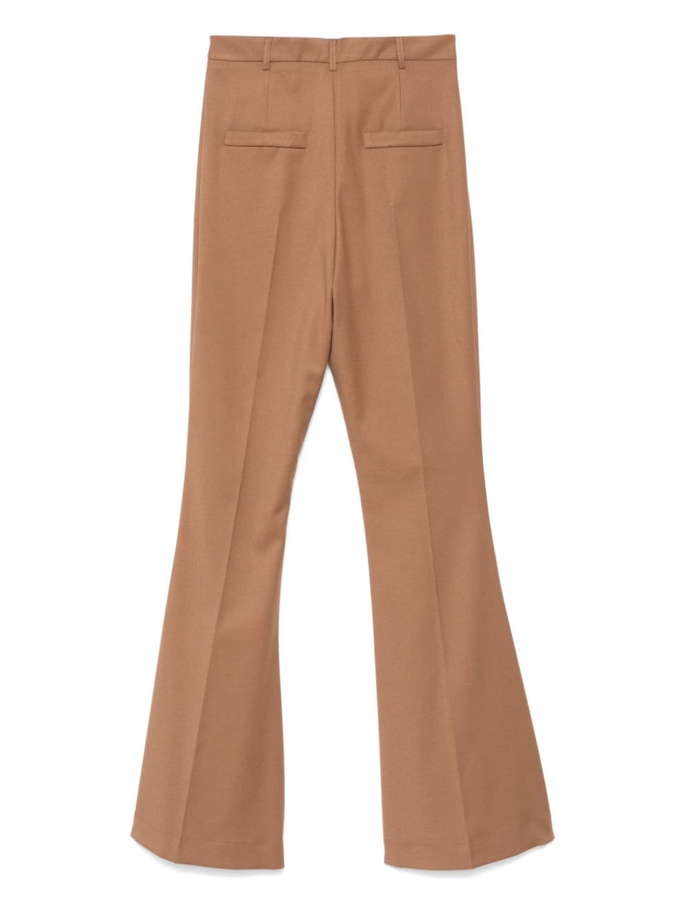 Hebe Studio flared trousers - Bruin