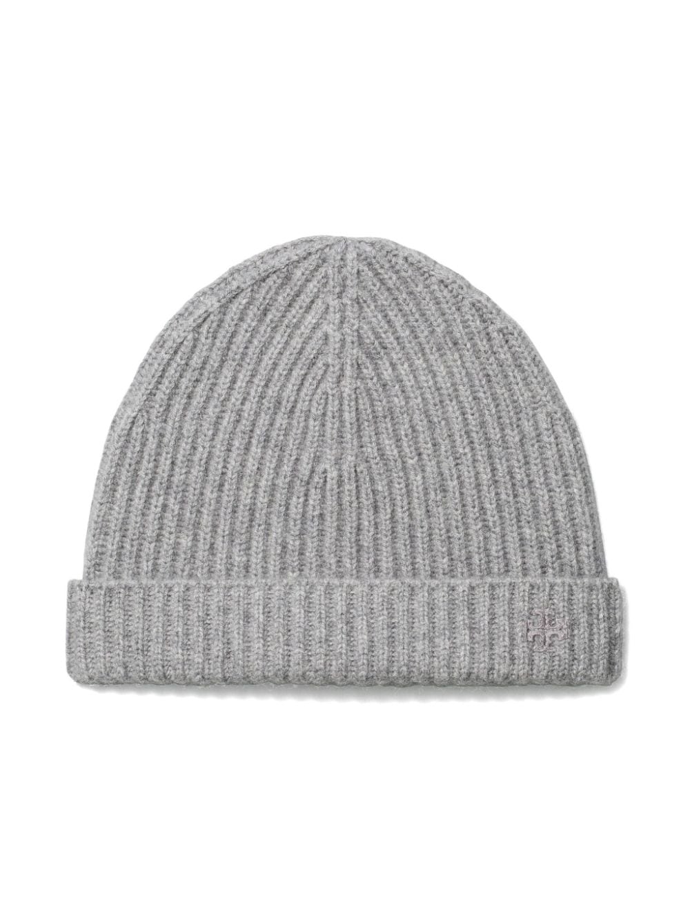 Tory Burch ribbed cashmere beanie - Grijs