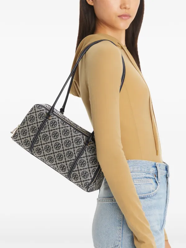 Tory Burch★Marshmallow small ショルダーバッグ ブラック Small Marshmallow Satchel: Women's Handbags | Satchels