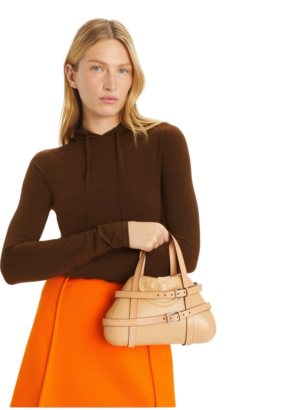 Tory Burch Fleming Molded Tote Bag In Neutrals