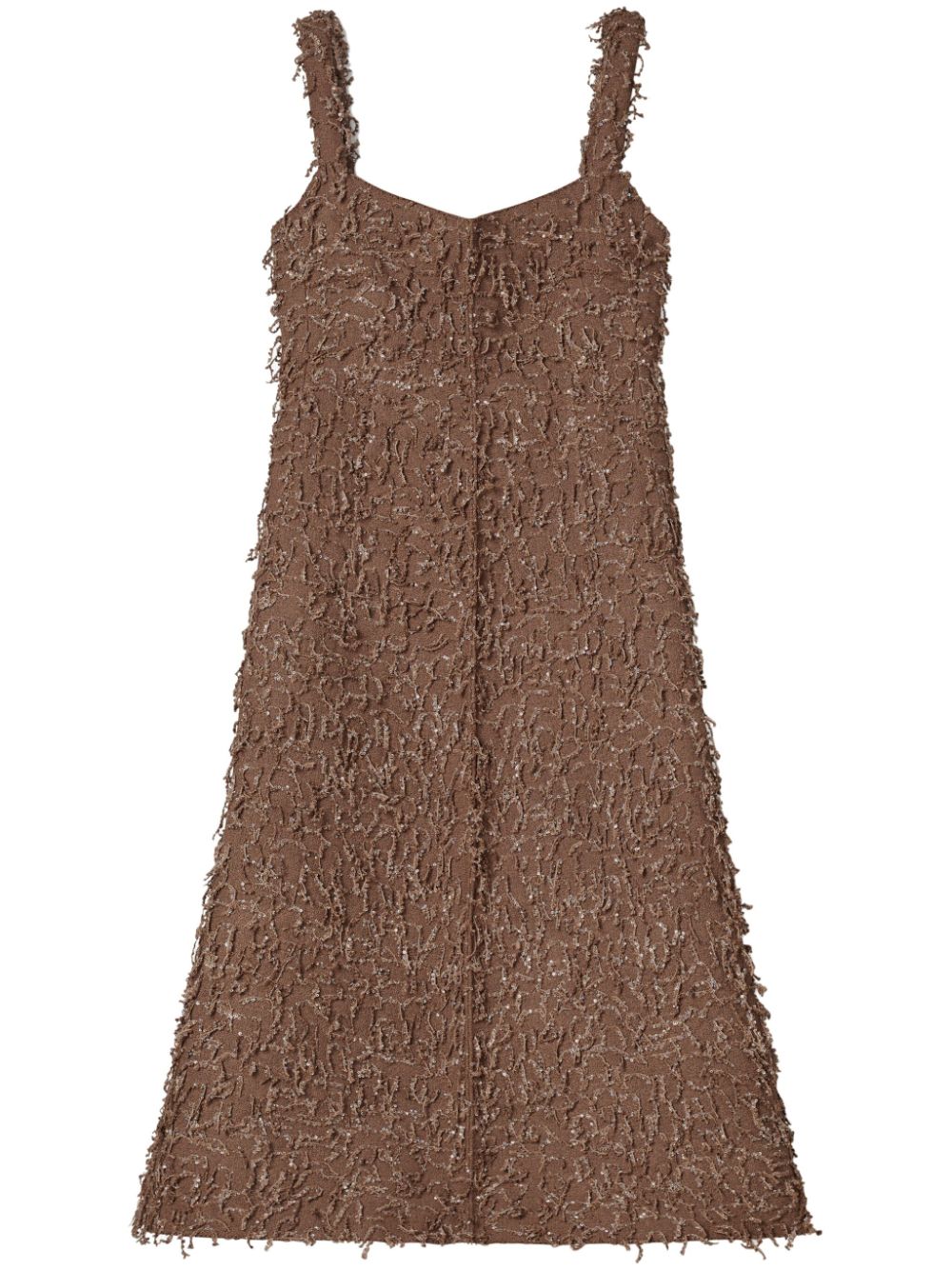 Shop Tory Burch Sequin-embellished Dress In Brown