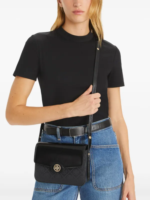 ★Tory Burch★人気デザイン T Monogram★Robinson Shoulder Bag T Monogram Robinson Convertible Shoulder Bag: Women's