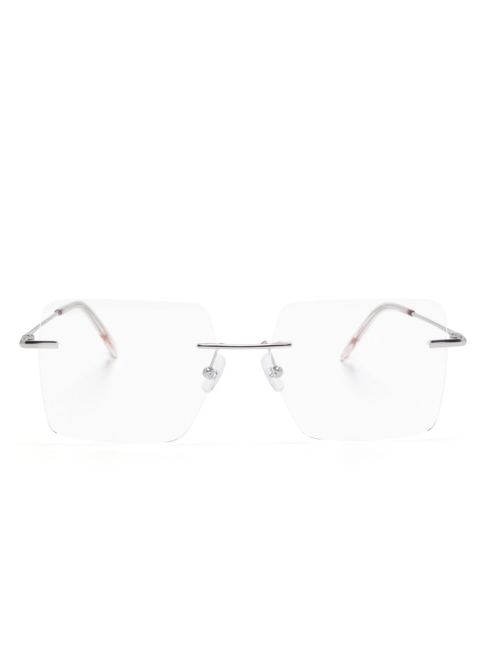 rimless glasses