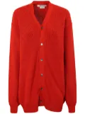 Comme Des Garçons Comme Des Garçons buttoned v-neck cardigan - Red