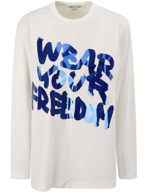 Comme Des Garcons Comme Des Garcons Wear Your Freedom T-shirt Women