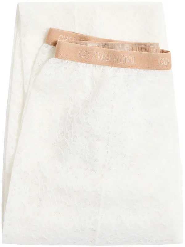 タイツ・ソックス VALENTINO GARAVANI White Lace Collant Valentino Garavani Floral Lace Tights | Nordstrom
