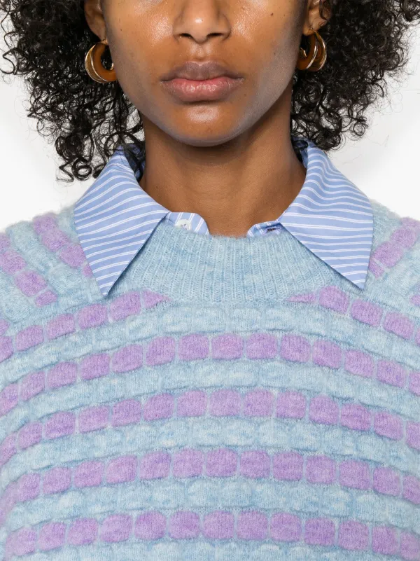 Mira Mikati セーター Mira Mikati bubble-knit Sweater | Blue | FARFETCH HK