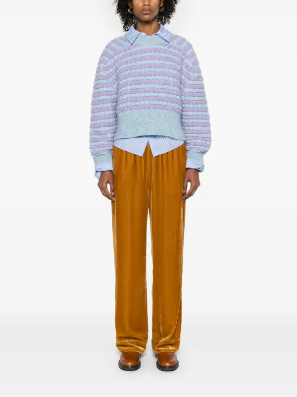 Mira Mikati bubble-knit Sweater | Blue | FARFETCH HK