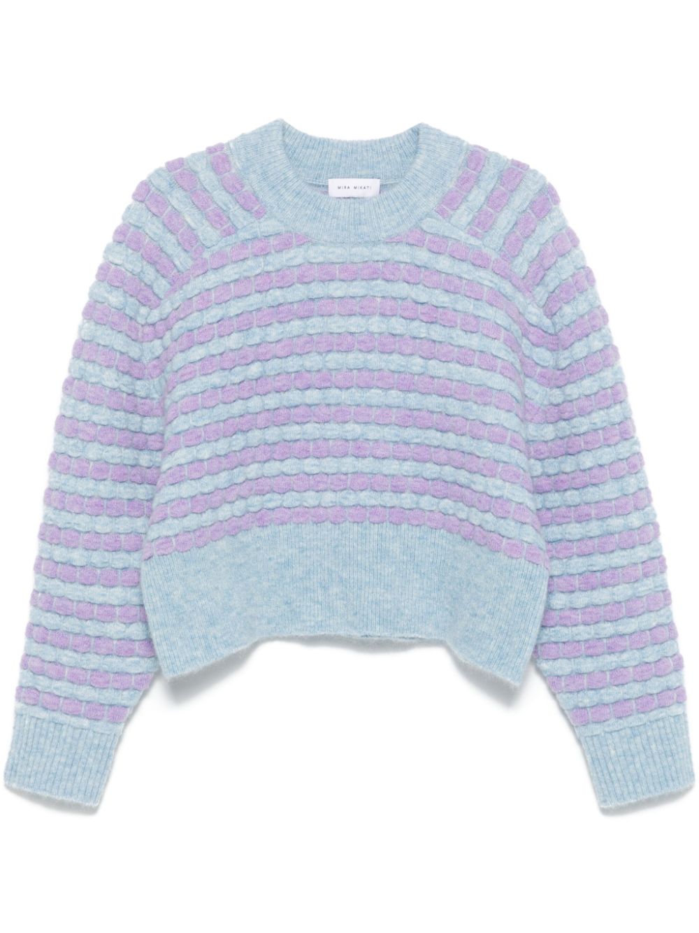 bubble-knit sweater