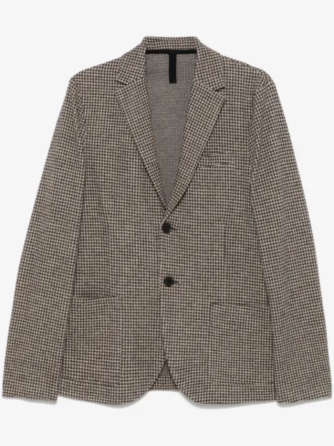 Harris Wharf London houndstooth-pattern blazer