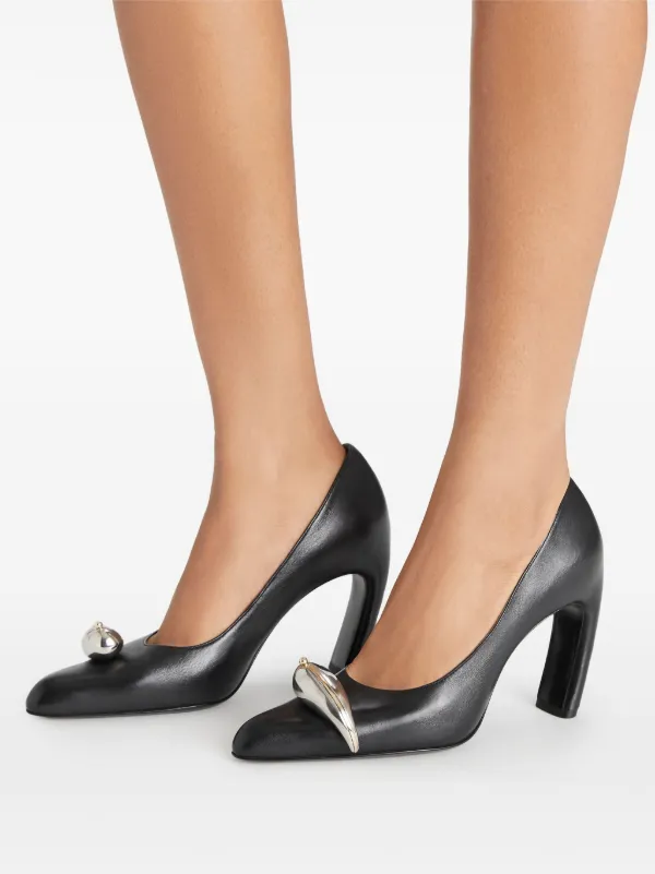 大幅Sale!!国内発送☆Tory Burch T STAMP PUMP 10MM Tory Burch 90mm Pierced XL Pumps | Black | FARFETCH
