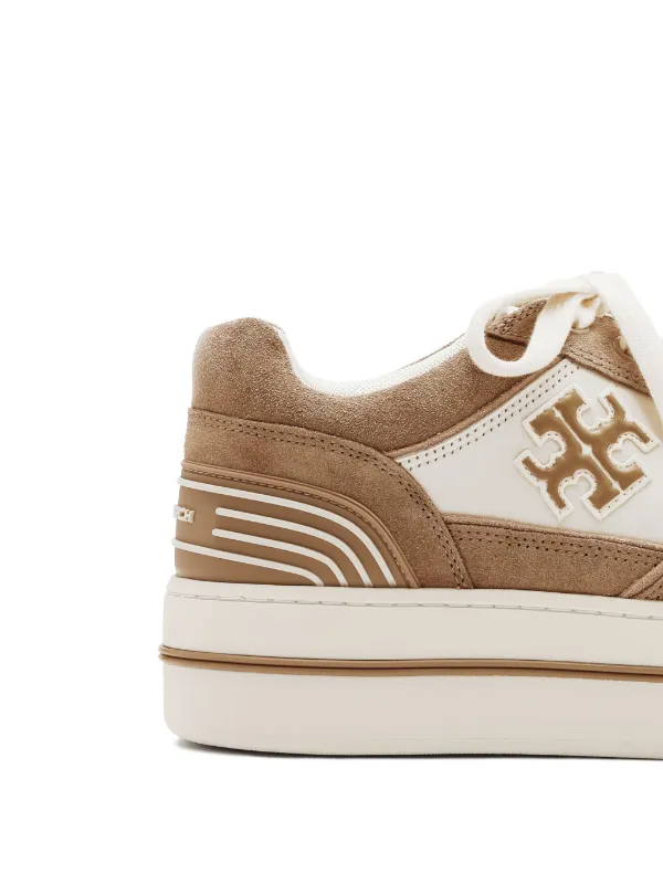 関税込■Tory Burch■Clover Court スエード＆レザースニーカー clover-court-sneaker-angle.