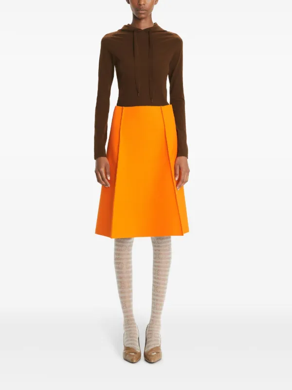 Tory Burch Wool Skirt | Orange | FARFETCH