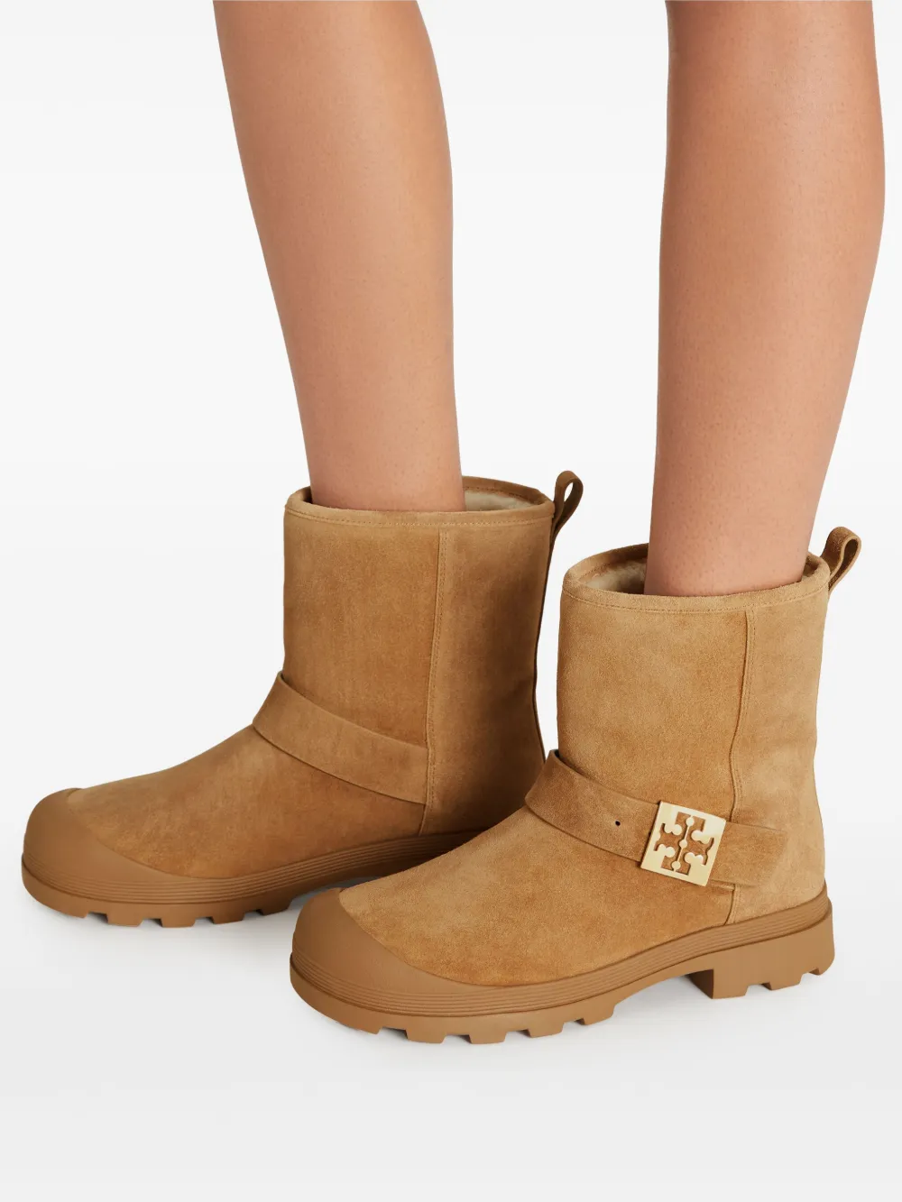 Tory burch shearling boots best sale