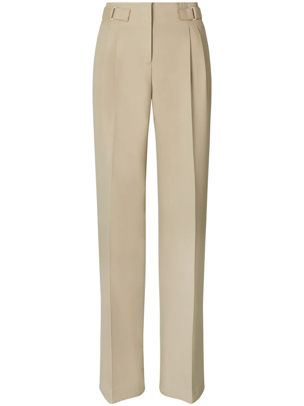 Tory Burch Broek met verstelbare taille Beige