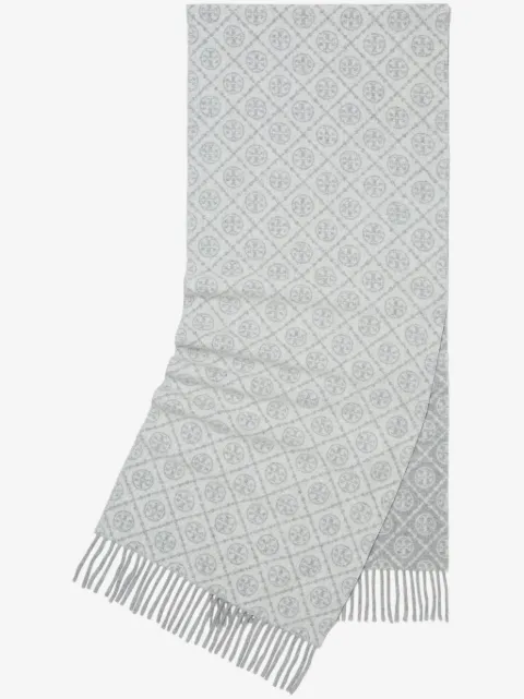 Tory Burch T Monogram oblong scarf
