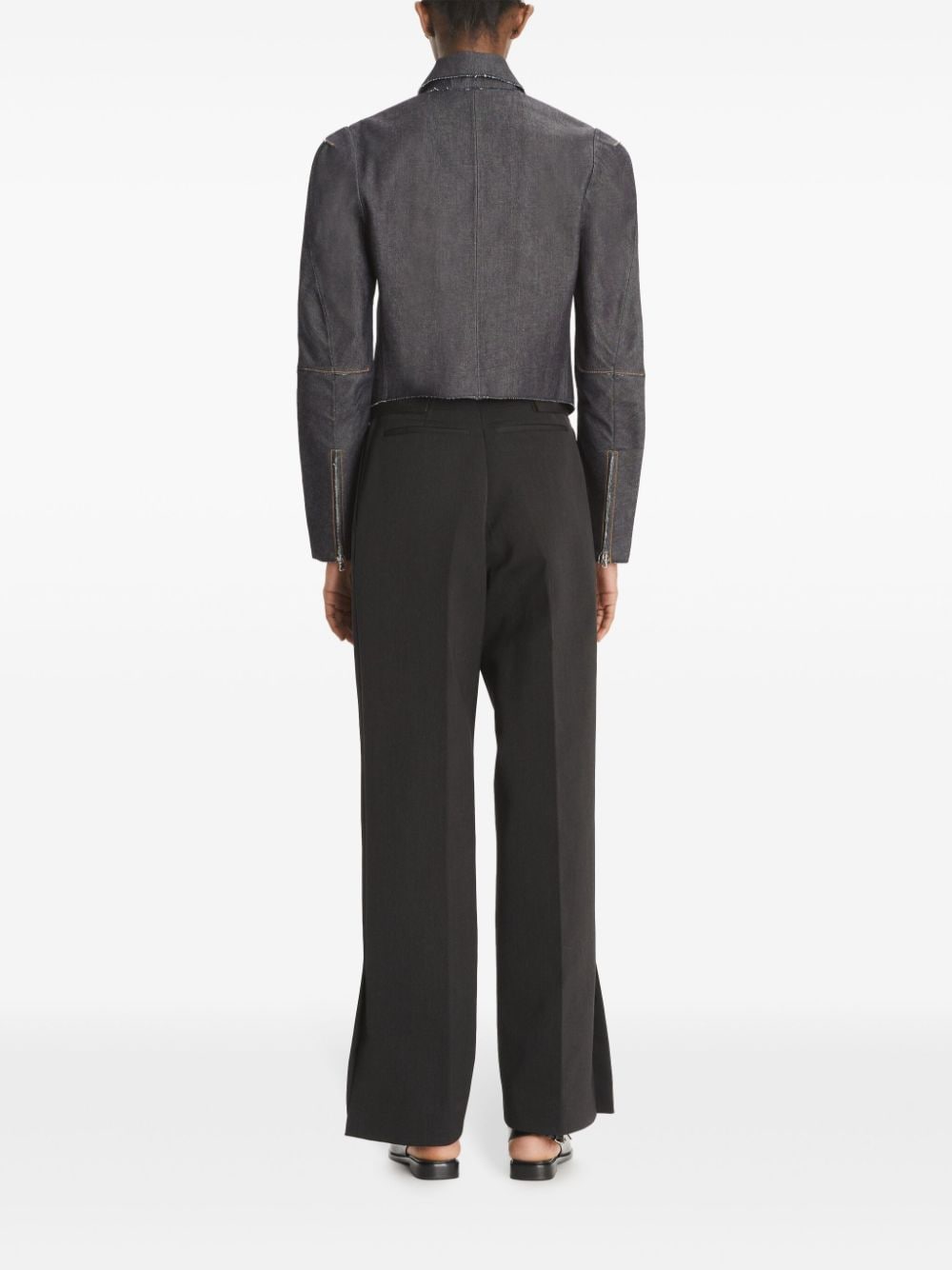 Shop Tory Burch Adjustable-waist Trousers In Blau