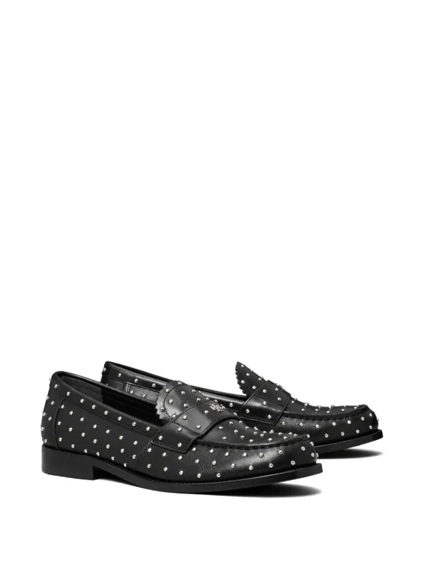 Tory Burch Classic Stud Loafers | Black | FARFETCH