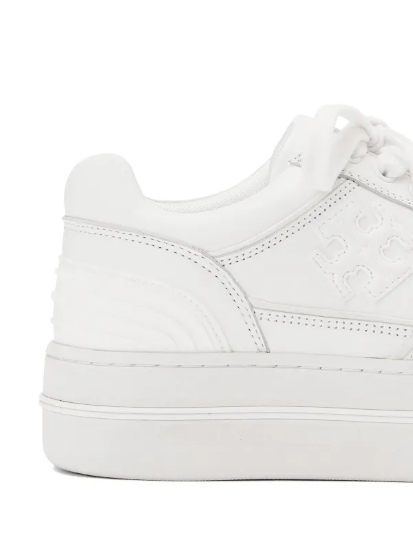 Tory Burch 45mm Clover Court Sneakers | White | FARFETCH
