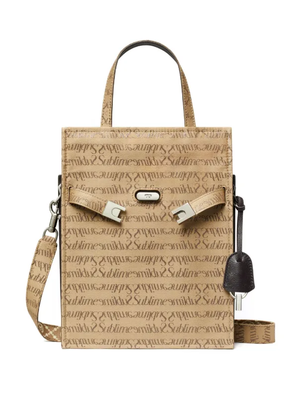 Tory Burch | TORY SMALL TOTE [正規品/関税込] Gemini Link Canvas Small Top-Zip Tote Bag: Women's Designer