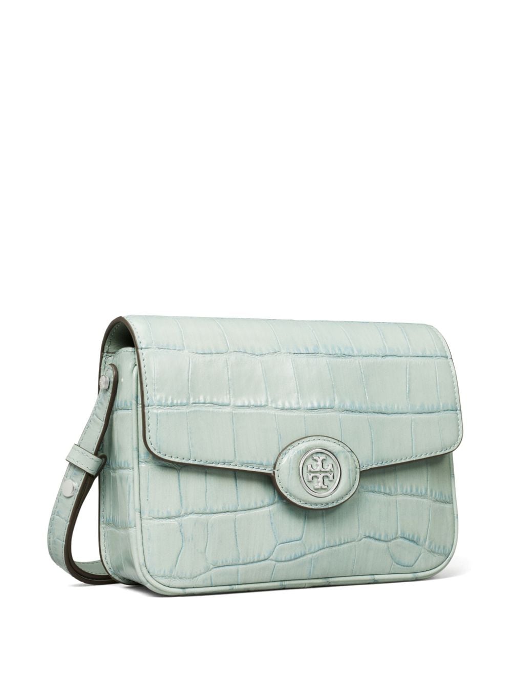 Shop Tory Burch Robinson Convertible Cross Body Bag In Blue